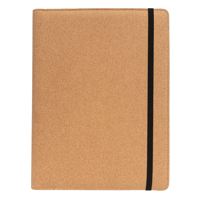Load image into Gallery viewer, Deluxe cork portfolio A4 with pen - Custom Wood Designs
