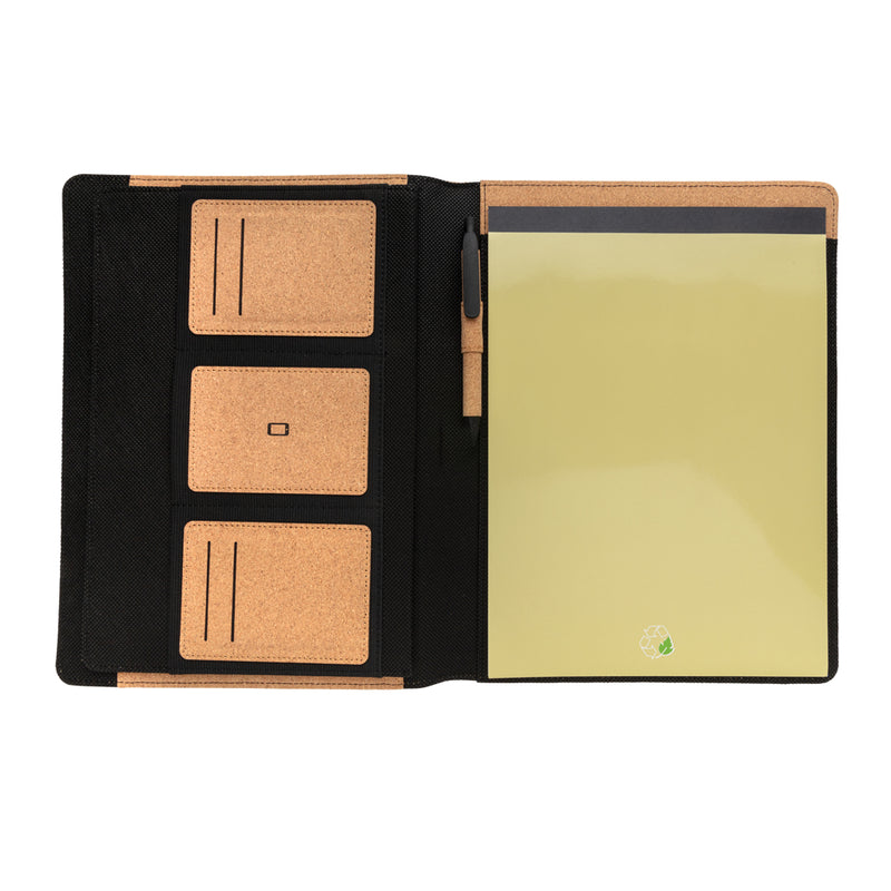 Load image into Gallery viewer, Deluxe cork portfolio A4 with pen - Custom Wood Designs
