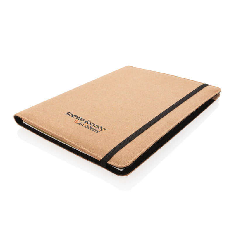 Load image into Gallery viewer, Deluxe cork portfolio A4 with pen - Custom Wood Designs
