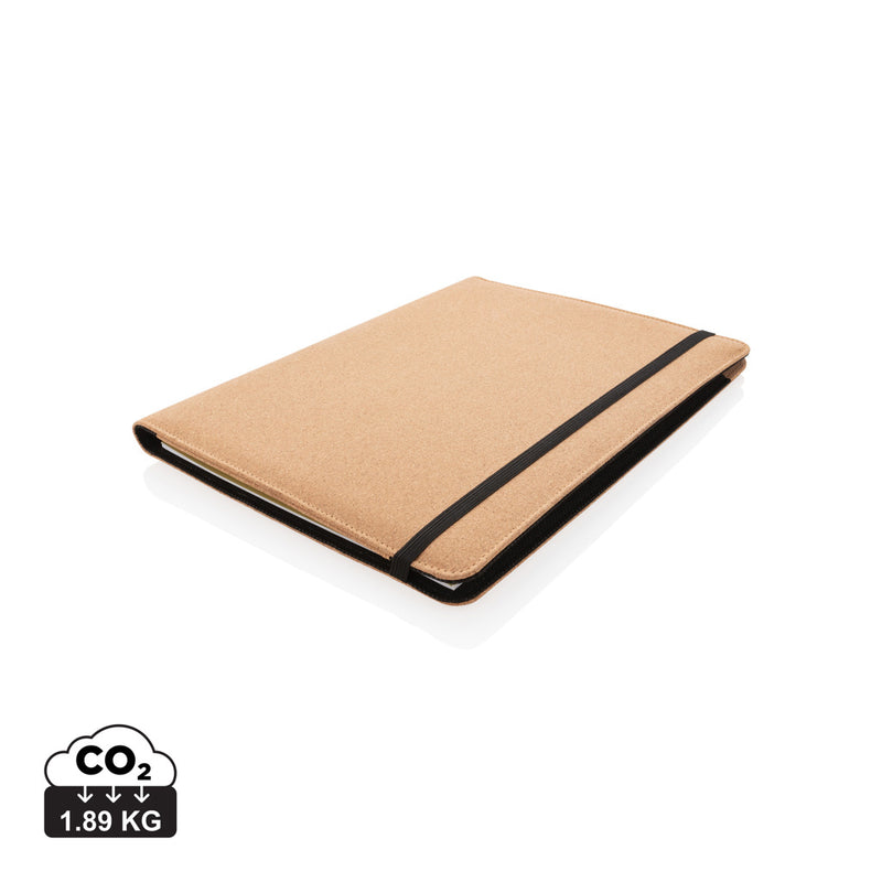 Load image into Gallery viewer, Deluxe cork portfolio A4 with pen - Custom Wood Designs
