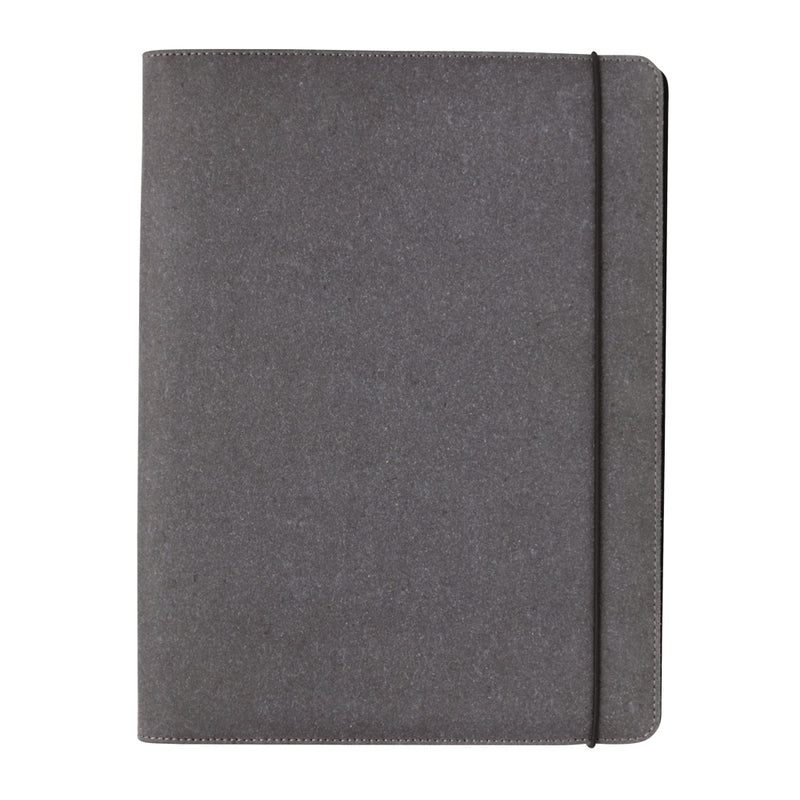 Load image into Gallery viewer, Recycled leather A4 portfolio - Custom Wood Designs
