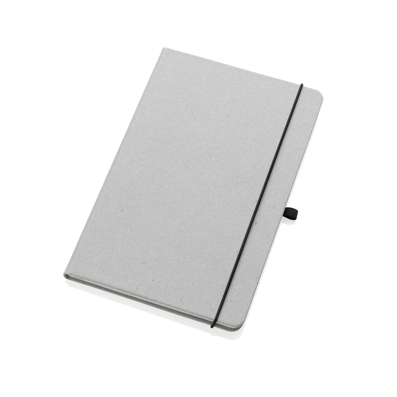 Load image into Gallery viewer, GRS Recycled leather hardcover notebook A5 - Custom Wood Designs
