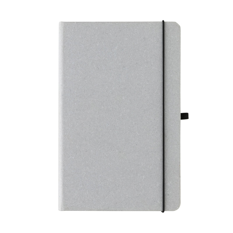 Load image into Gallery viewer, GRS Recycled leather hardcover notebook A5 - Custom Wood Designs
