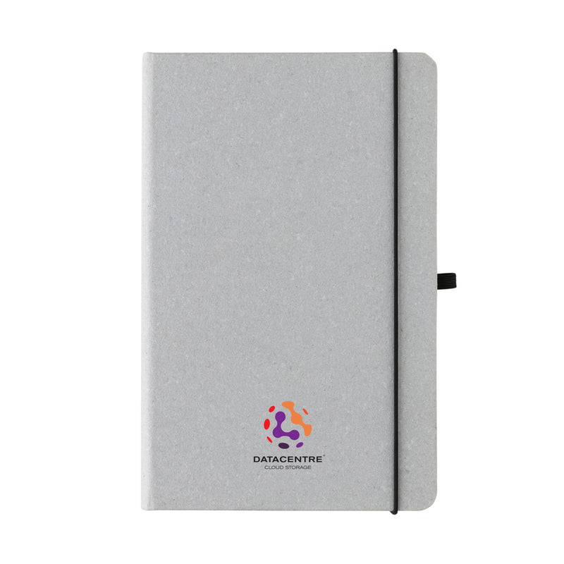 Load image into Gallery viewer, GRS Recycled leather hardcover notebook A5 - Custom Wood Designs
