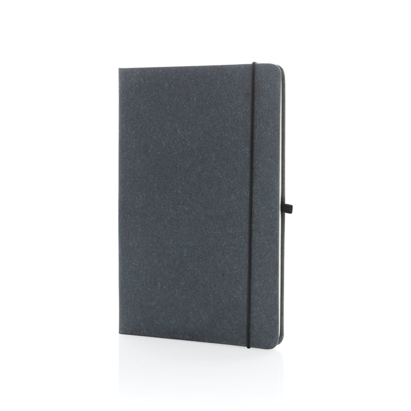 Load image into Gallery viewer, GRS Recycled leather hardcover notebook A5 - Custom Wood Designs
