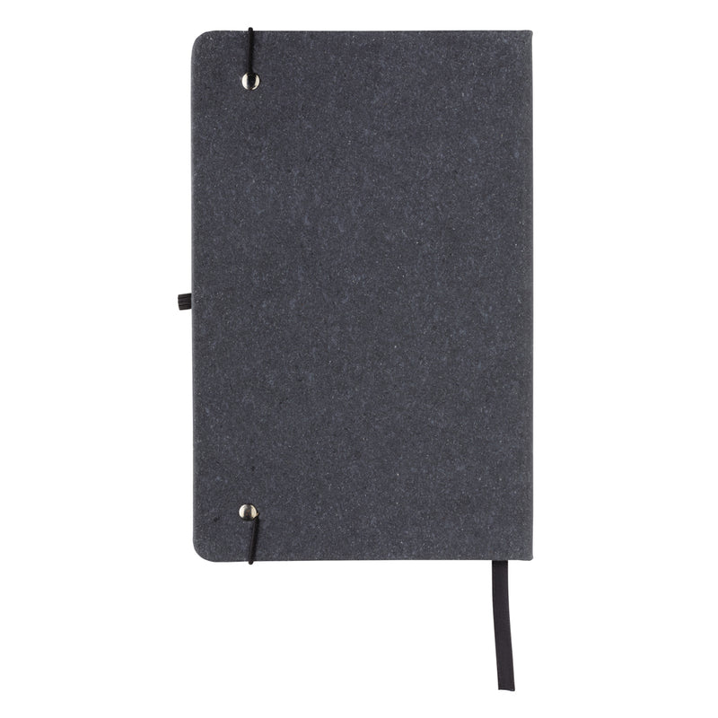 Load image into Gallery viewer, GRS Recycled leather hardcover notebook A5 - Custom Wood Designs
