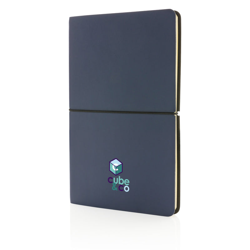 Load image into Gallery viewer, Modern deluxe softcover A5 notebook - Custom Wood Designs
