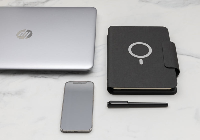 Load image into Gallery viewer, Artic Magnetic 10W wireless charging A5 notebook - Custom Wood Designs
