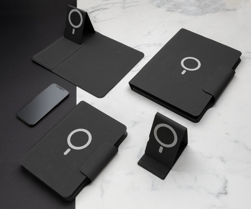 Load image into Gallery viewer, Artic Magnetic 10W wireless charging A5 notebook - Custom Wood Designs
