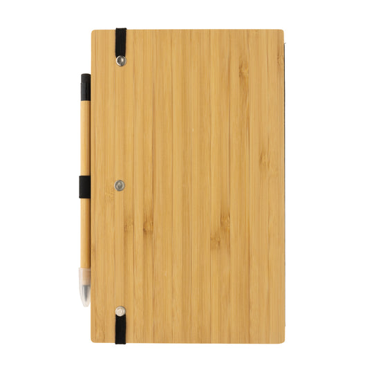 Bamboo notebook and infinity pencil set - Custom Wood Designs