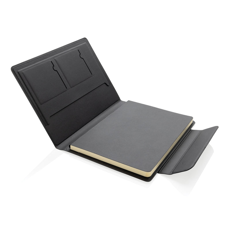 Load image into Gallery viewer, Stuart RCS certified RPU magnetic A5 portfolio - Custom Wood Designs
