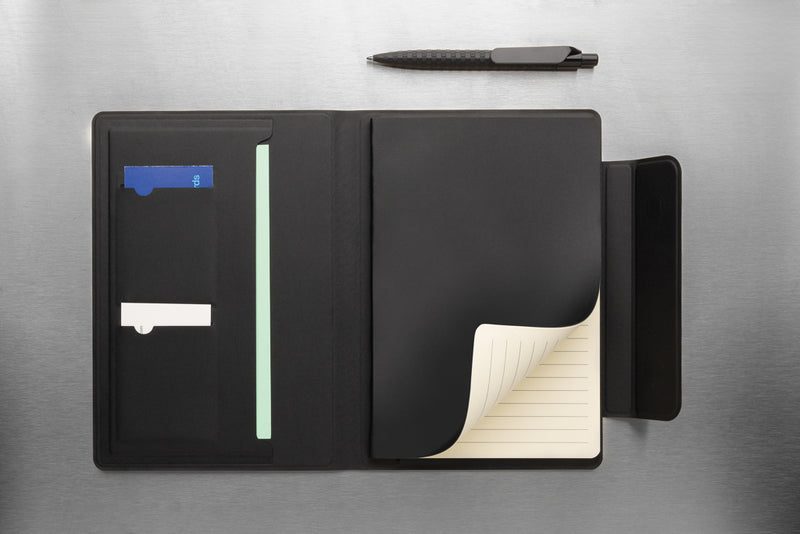 Load image into Gallery viewer, Stuart RCS certified RPU magnetic A5 portfolio - Custom Wood Designs
