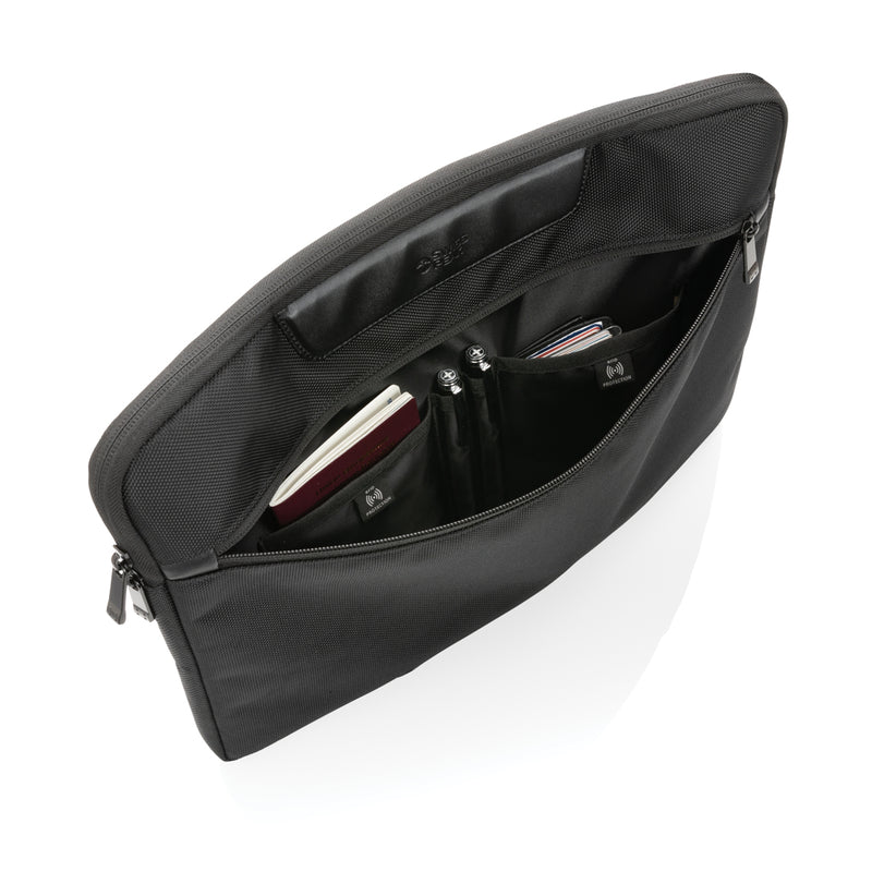 Load image into Gallery viewer, Swiss Peak AWARE™ RPET Voyager 15.6&quot; laptop sleeve - Custom Wood Designs

