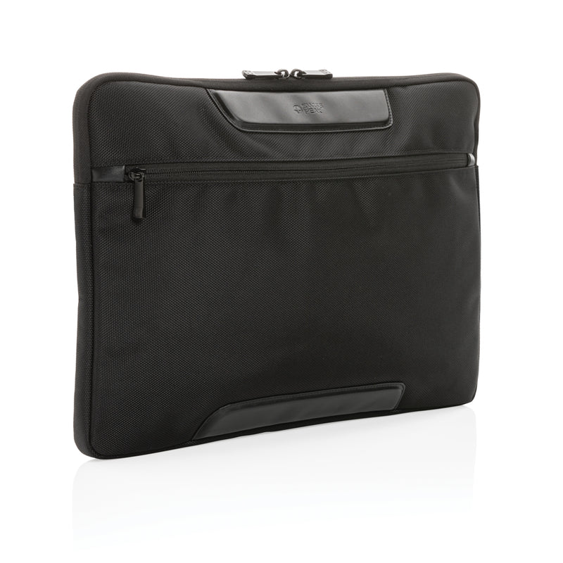 Load image into Gallery viewer, Swiss Peak AWARE™ RPET Voyager 15.6&quot; laptop sleeve - Custom Wood Designs
