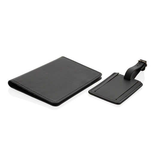 Swiss Peak GRS recycled PU travel gift set - Custom Wood Designs