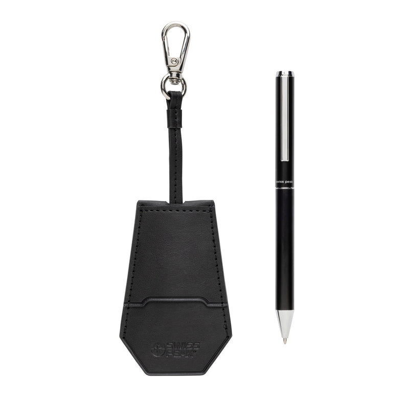 Load image into Gallery viewer, SP Tula RCS certified recycled PU key holder and pen set - Custom Wood Designs
