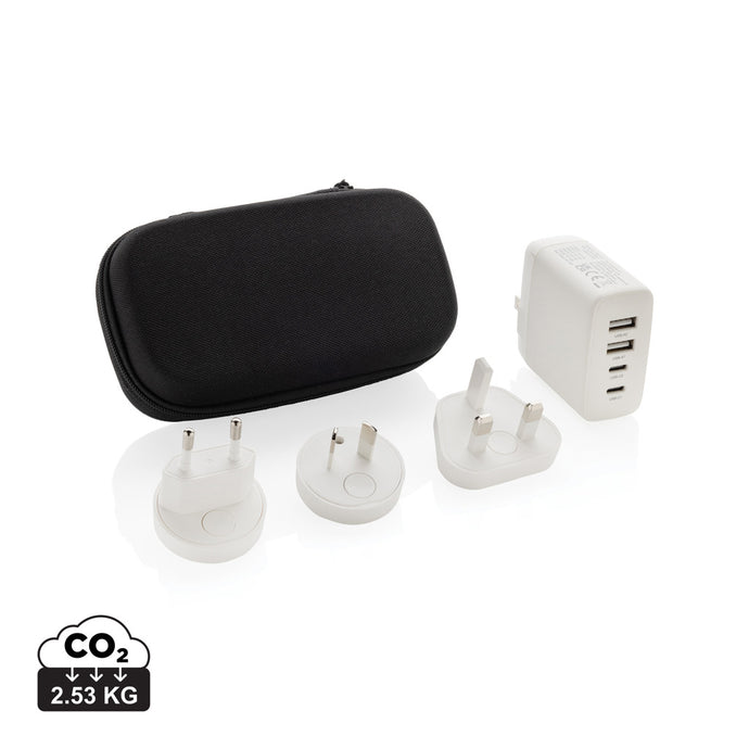 TravelCharge Pro RCS rplastic travel charger with USB C - Custom Wood Designs