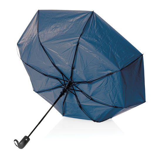 21" Impact AWARE™ RPET 190T Pongee dual colour mini umbrella - Custom Wood Designs