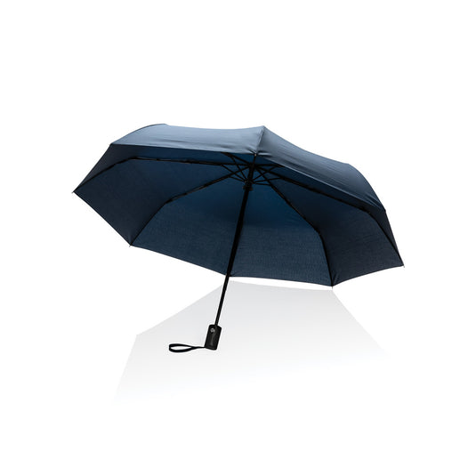 21" Impact AWARE™ RPET 190T auto open/close umbrella - Custom Wood Designs