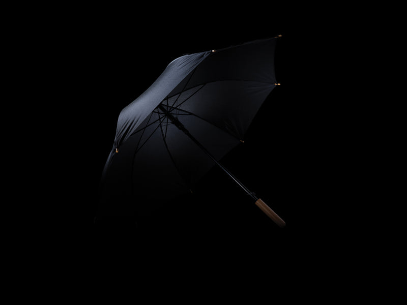Load image into Gallery viewer, 23&quot; Impact AWARE™ RPET 190T auto open bamboo umbrella - Custom Wood Designs
