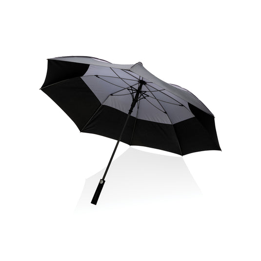 27" Impact AWARE™ RPET 190T auto open stormproof umbrella - Custom Wood Designs