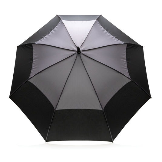 27" Impact AWARE™ RPET 190T auto open stormproof umbrella - Custom Wood Designs