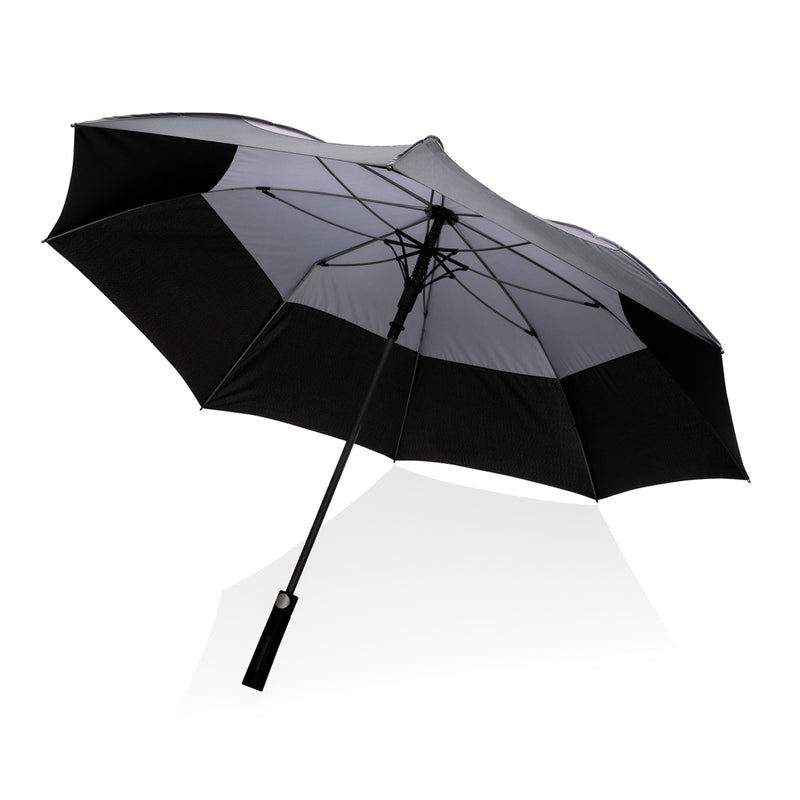 Load image into Gallery viewer, 27&quot; Impact AWARE™ RPET 190T auto open stormproof umbrella - Custom Wood Designs
