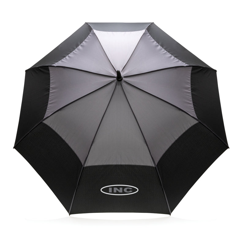 Load image into Gallery viewer, 27&quot; Impact AWARE™ RPET 190T auto open stormproof umbrella - Custom Wood Designs
