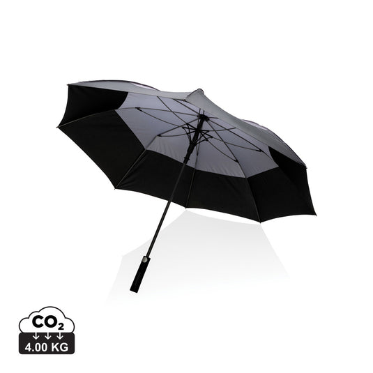 27" Impact AWARE™ RPET 190T auto open stormproof umbrella - Custom Wood Designs