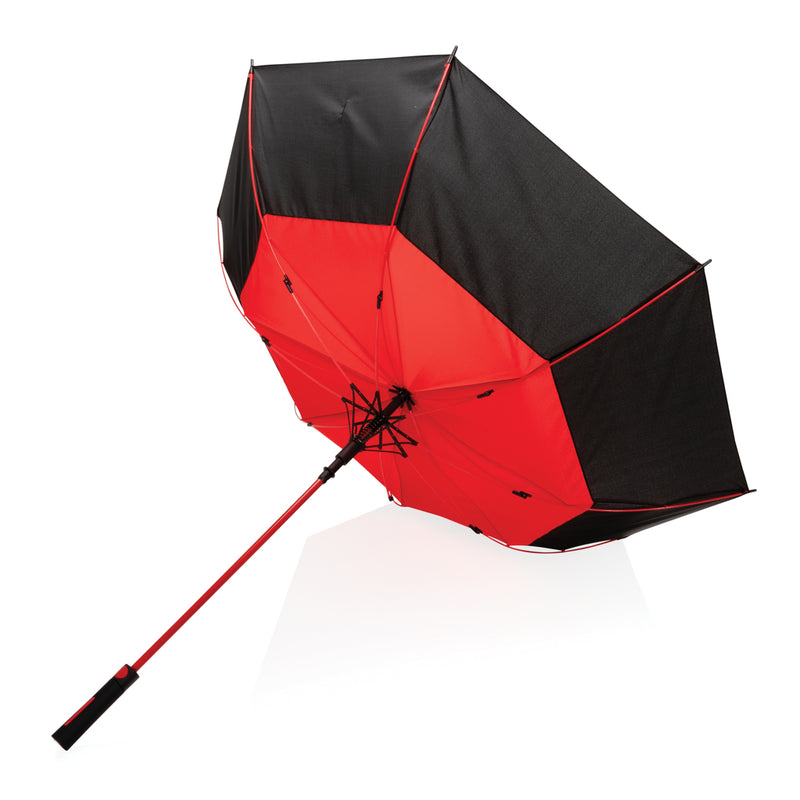 Load image into Gallery viewer, 27&quot; Impact AWARE™ RPET 190T auto open stormproof umbrella - Custom Wood Designs
