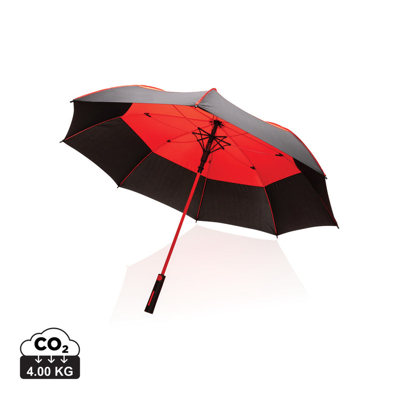 Load image into Gallery viewer, 27&quot; Impact AWARE™ RPET 190T auto open stormproof umbrella - Custom Wood Designs
