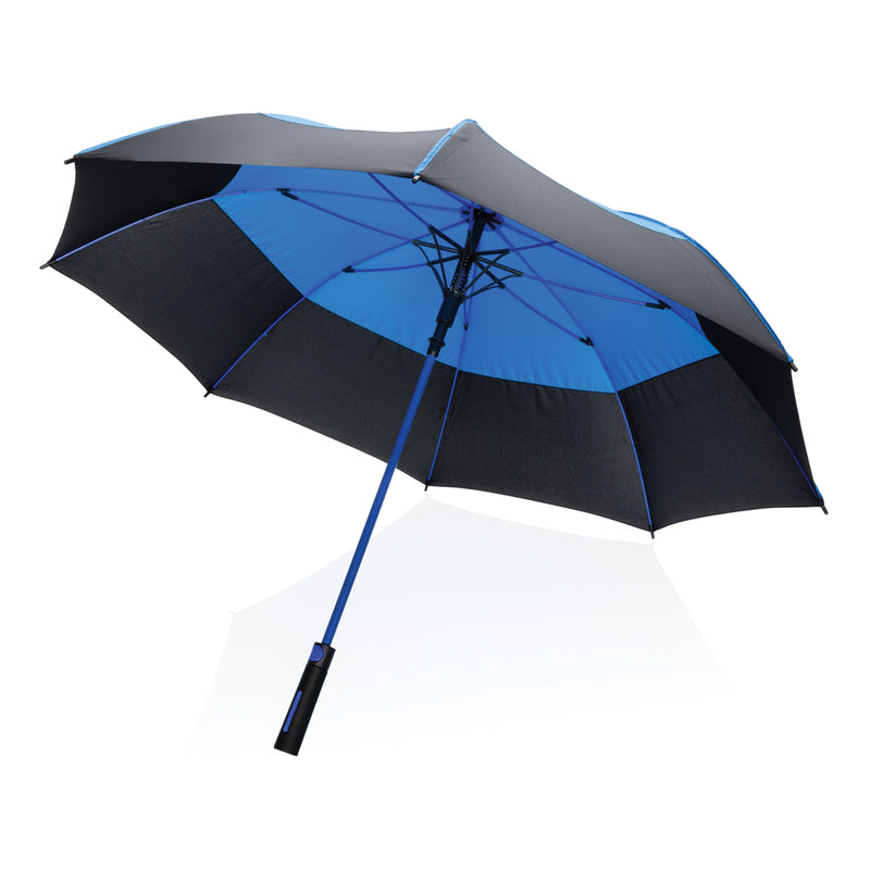 Load image into Gallery viewer, 27&quot; Impact AWARE™ RPET 190T auto open stormproof umbrella - Custom Wood Designs

