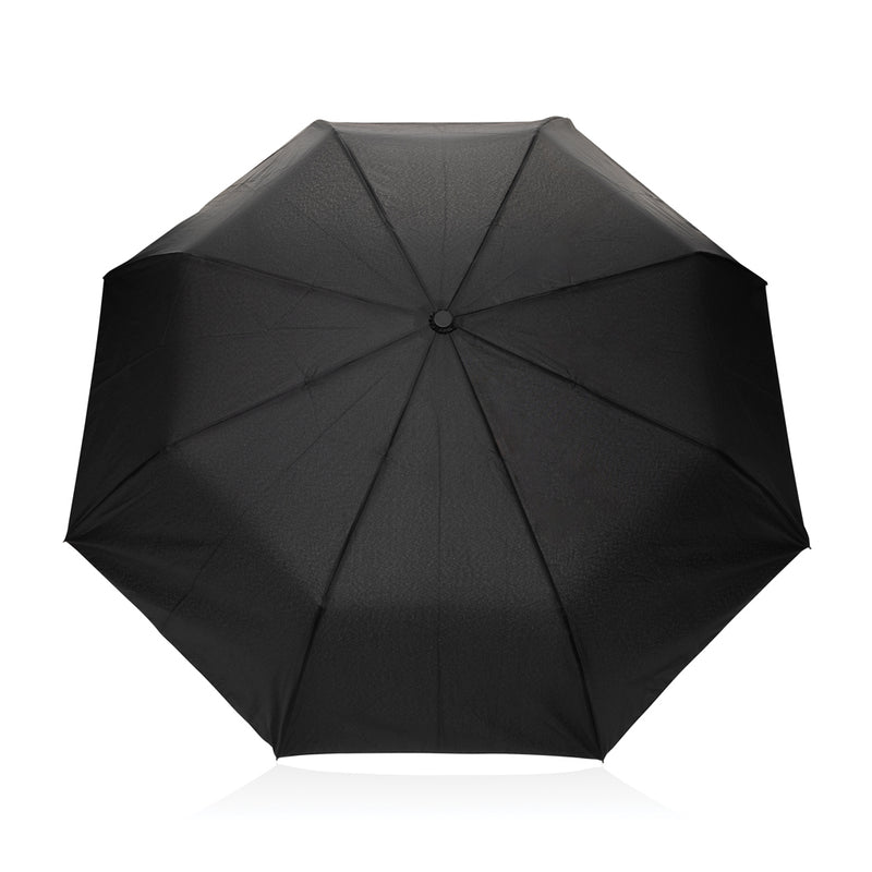 Load image into Gallery viewer, Kaycey 21&quot; AWARE™ RPET Acacia wood mini auto open umbrella - Custom Wood Designs
