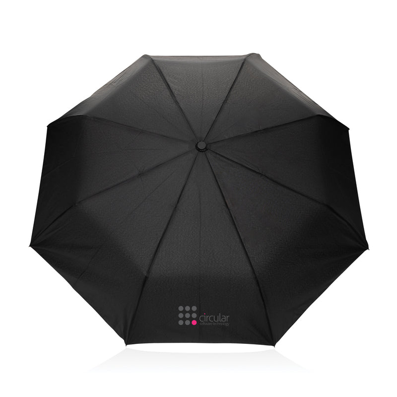 Load image into Gallery viewer, Kaycey 21&quot; AWARE™ RPET Acacia wood mini auto open umbrella - Custom Wood Designs
