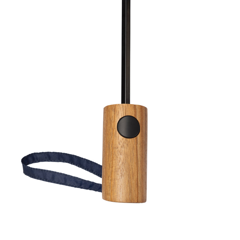 Load image into Gallery viewer, Kaycey 21&quot; AWARE™ RPET Acacia wood mini auto open umbrella - Custom Wood Designs
