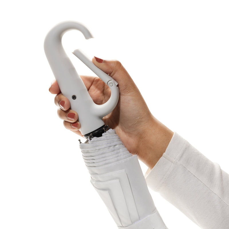 Load image into Gallery viewer, Yara 21&quot; AWARE™ RPET solid colour umbrella with carabiner - Custom Wood Designs
