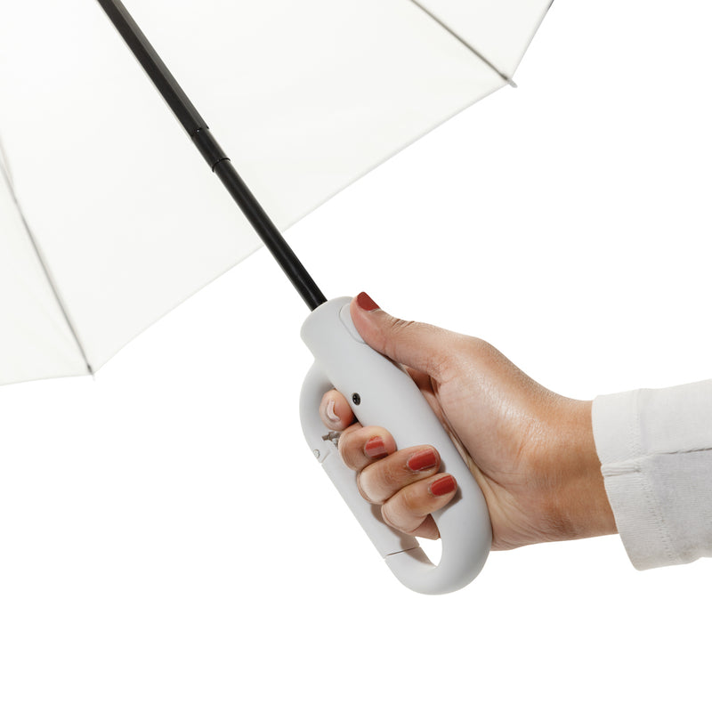 Load image into Gallery viewer, Yara 21&quot; AWARE™ RPET solid colour umbrella with carabiner - Custom Wood Designs
