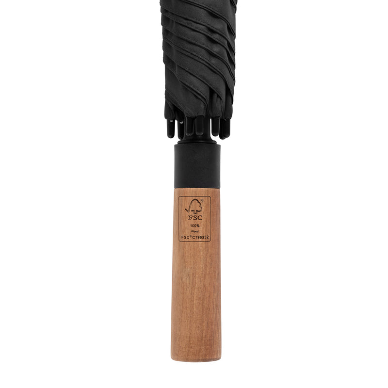 Load image into Gallery viewer, Tony  Aware™ RPET 30 inch acacia auto open umbrella - Custom Wood Designs
