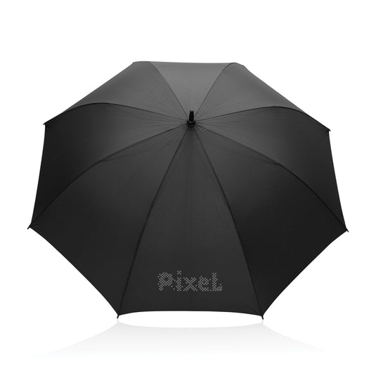 Tony  Aware™ RPET 30 inch acacia auto open umbrella - Custom Wood Designs
