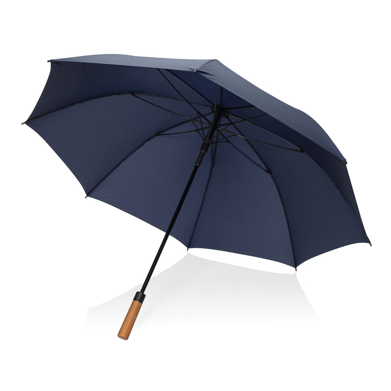 Load image into Gallery viewer, Tony  Aware™ RPET 30 inch acacia auto open umbrella - Custom Wood Designs
