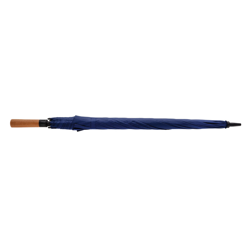 Load image into Gallery viewer, Tony  Aware™ RPET 30 inch acacia auto open umbrella - Custom Wood Designs
