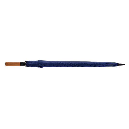 Tony  Aware™ RPET 30 inch acacia auto open umbrella - Custom Wood Designs