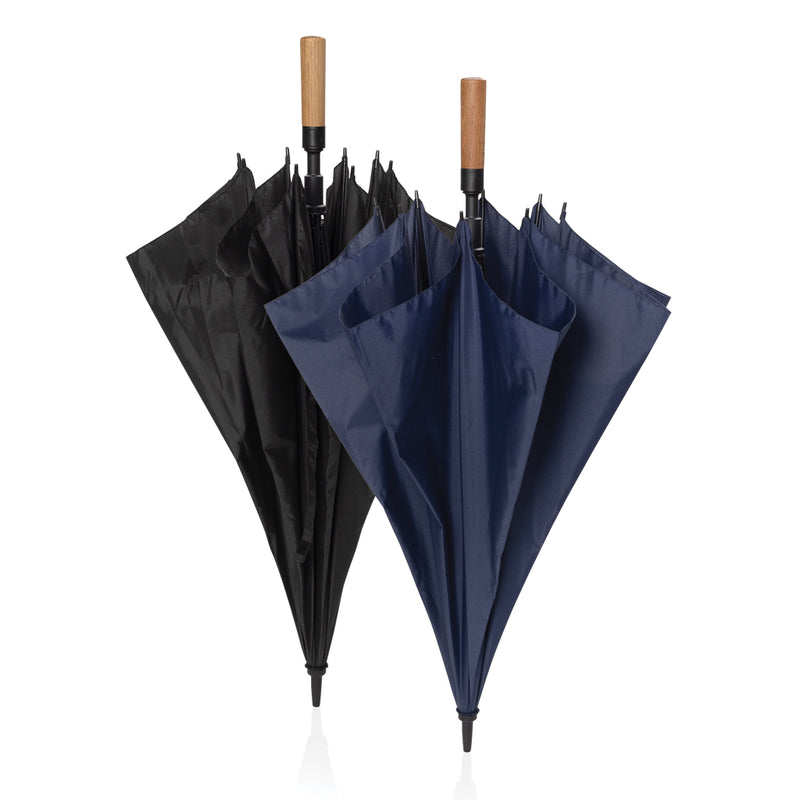 Load image into Gallery viewer, Tony  Aware™ RPET 30 inch acacia auto open umbrella - Custom Wood Designs
