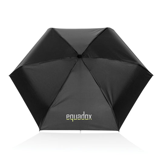 19.5" Aware™ RPET super mini manual 190T Pongee umbrella - Custom Wood Designs 19.5" Aware™ RPET super mini manual 190T Pongee umbrella