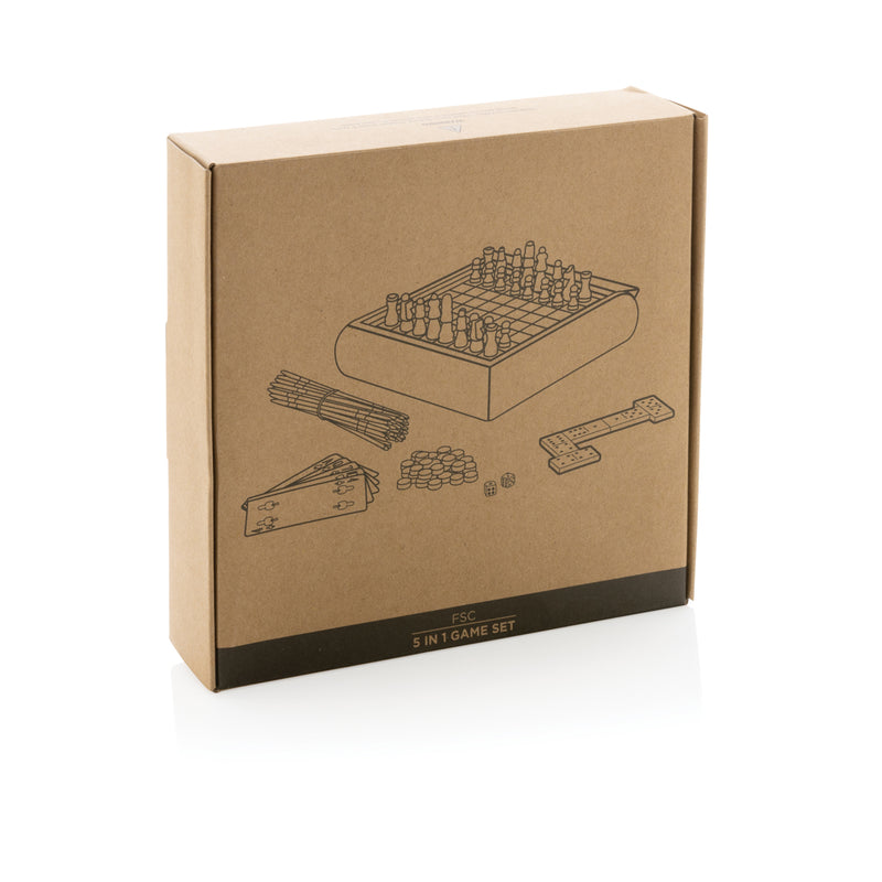 Load image into Gallery viewer, 5 in 1 game set - Custom Wood Designs
