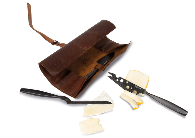 Load image into Gallery viewer, Cheese Knife Set Monaco+ Black - Custom Wood Designs
