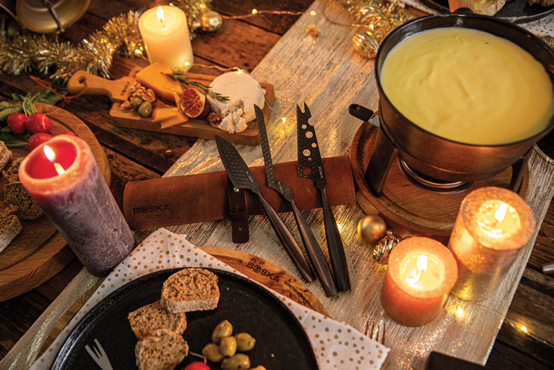 Load image into Gallery viewer, Cheese Knife Set Monaco+ Black - Custom Wood Designs
