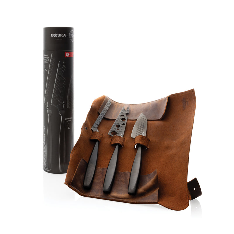 Load image into Gallery viewer, Cheese Knife Set Monaco+ Black - Custom Wood Designs
