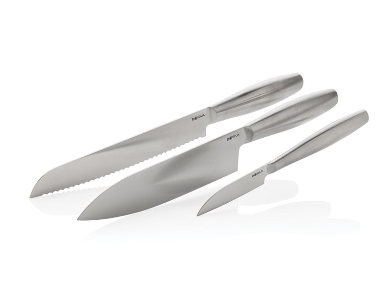 Load image into Gallery viewer, Kitchen Knives Copenhagen, set of 3 - Custom Wood Designs
