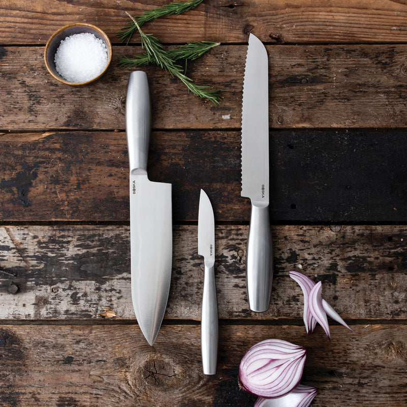 Load image into Gallery viewer, Kitchen Knives Copenhagen, set of 3 - Custom Wood Designs
